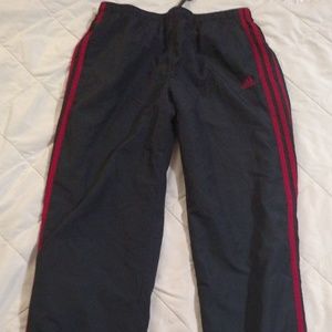 Adidas Track Pants Dark Grey/Hot Pink Women's Sz M